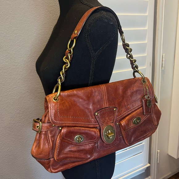 Coach 65th Anniversary Mahogany Red Vachetta Leather Limited Edition with Wallet - Picture 4 of 15